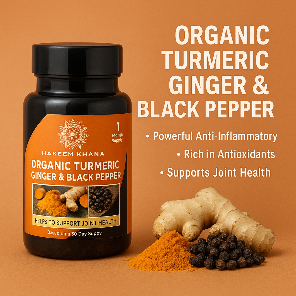 Organic Turmeric, Ginger & Black Pepper - Immunity & Energy Booster