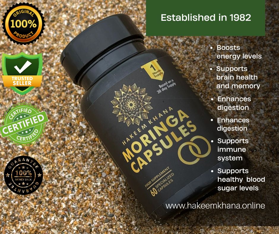 Moringa Capsules - Herbal Nutrition for Strength & Stamina
