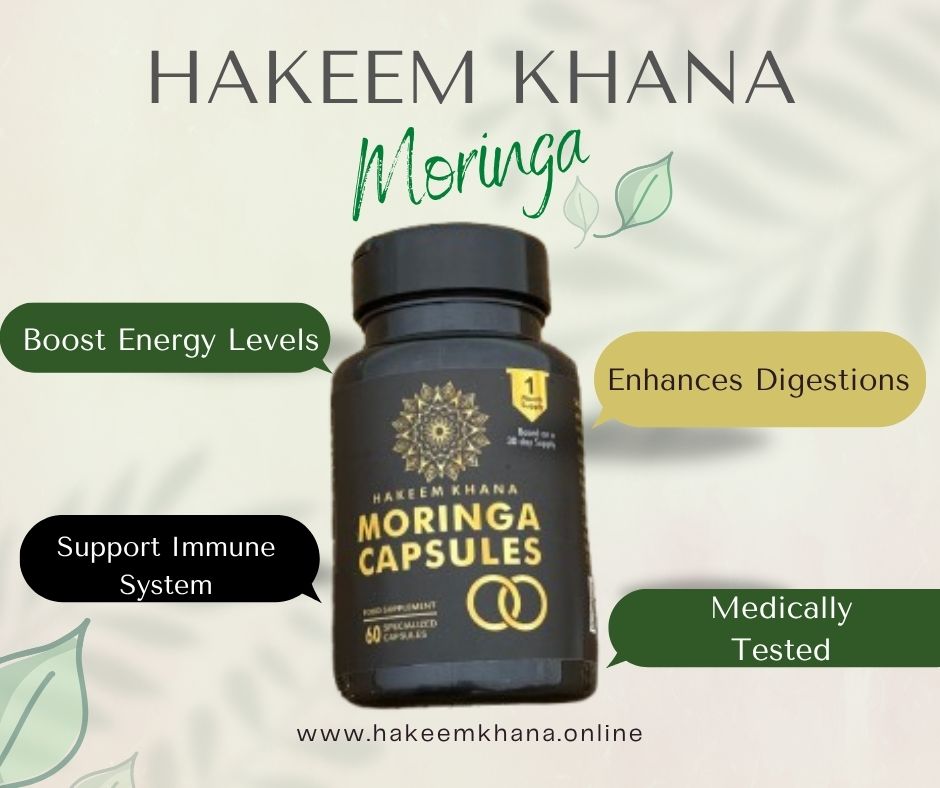 Moringa Capsules - Herbal Nutrition for Strength & Stamina