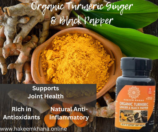 Organic Turmeric, Ginger & Black Pepper - Immunity & Energy Booster