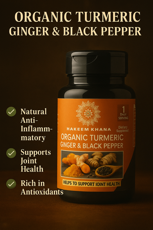 Organic Turmeric, Ginger & Black Pepper - Immunity & Energy Booster
